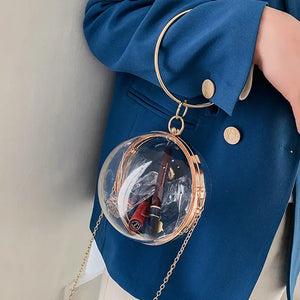 Acrylic Transparent Chain Clutch Bag - Style1 - Bags