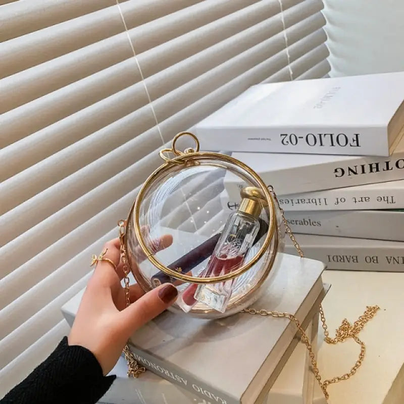 Acrylic Transparent Chain Clutch Bag - Style1 - Bags