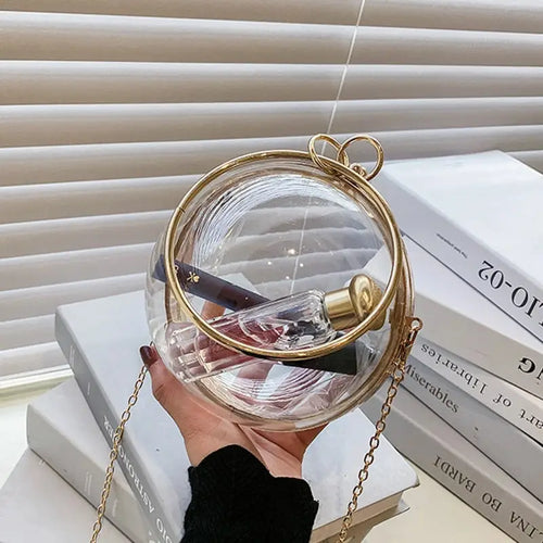 Acrylic Transparent Chain Clutch Bag - Style1 - Bags