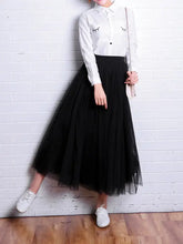 Load image into Gallery viewer, Aesthetic Tulle High Waist Skirt - Skirts