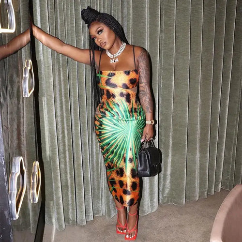 Always Flexin’ Leopard Midi Dress - dress
