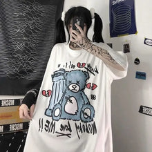 Load image into Gallery viewer, Amine Death Bear T-shirt - 4 / L - t-shirt