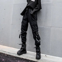 Load image into Gallery viewer, Ankle-length Harem High Waist Techwear Cargo Pants - pants