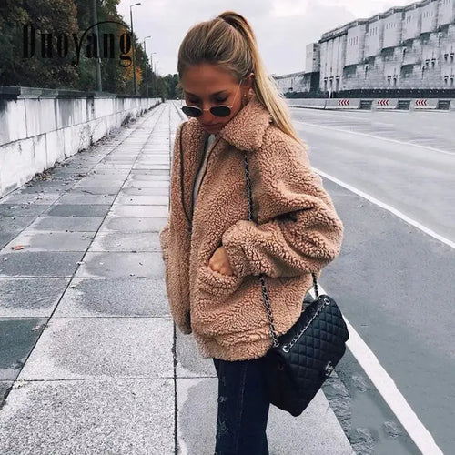 Autumn Winter Teddy Fur Coat