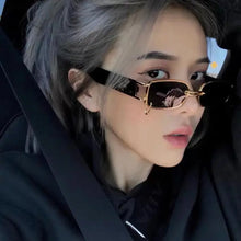 Load image into Gallery viewer, Bad and Bougie Rectangle Retro Sunglasses