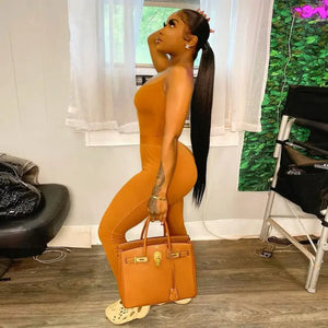 Baddie Bodysuit And Leggings Matching Set