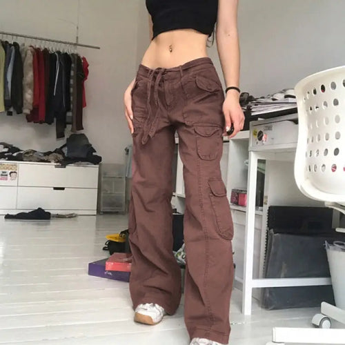 Baggy Denim Vintage High Waist Joggers - two piece