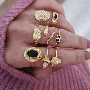 Bague Aesthetic Ring Set - 11 - Jewelry