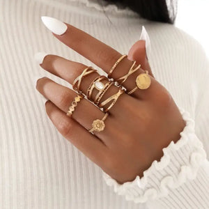 Bague Aesthetic Ring Set - 20 - Jewelry