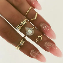 Load image into Gallery viewer, Bague Aesthetic Ring Set - 22 - Jewelry