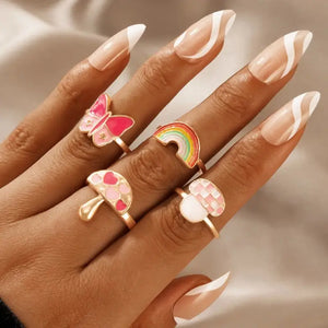 Bague Aesthetic Ring Set - 24 - Jewelry