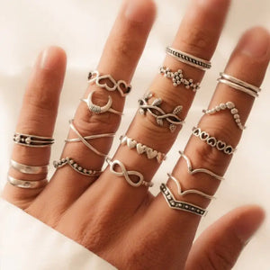 Bague Aesthetic Ring Set - 5 - Jewelry
