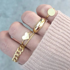 Bague Aesthetic Ring Set - 8 - Jewelry