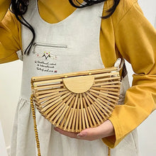 Load image into Gallery viewer, Bamboo Woven Beach Handbag - Bag