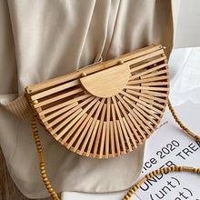 Load image into Gallery viewer, Bamboo Woven Beach Handbag - Bag