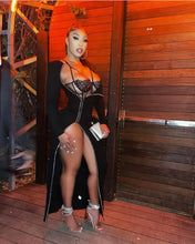 Load image into Gallery viewer, Beautiful High Slit Corset Maxi Dress - dress