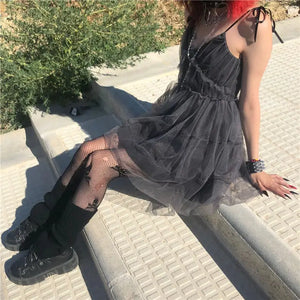 Between Me & You Gothic Mesh Dress - dress