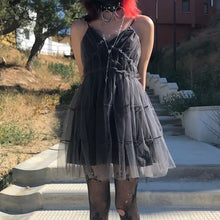 Load image into Gallery viewer, Between Me &amp; You Gothic Mesh Dress - dress