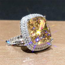 Load image into Gallery viewer, Big Pink Cubic Zirconia Ring - 10 / F1519 - Jewelry