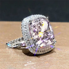 Load image into Gallery viewer, Big Pink Cubic Zirconia Ring - 8 / F1518 - Jewelry