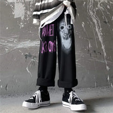 Load image into Gallery viewer, Black Gothic Korean Heart Print Pants - 2 / S - pants