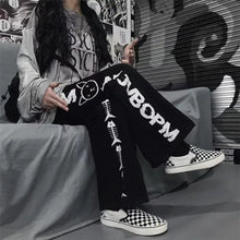 Load image into Gallery viewer, Black Gothic Korean Heart Print Pants - 3 / S - pants
