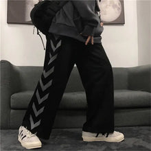 Load image into Gallery viewer, Black Gothic Korean Heart Print Pants - 4 / S - pants