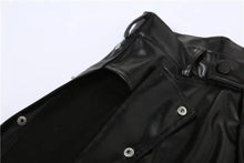 Load image into Gallery viewer, Black PU Leather High Waist Hipster Side Pants - pants