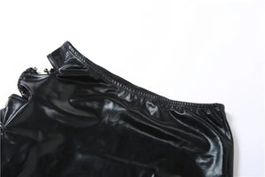 Black Tube Top & Hallow Out Long Skirt - skirt