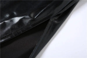 Black Tube Top & Hallow Out Long Skirt - skirt