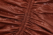 Load image into Gallery viewer, Bodycon Hollow Out Brown Mini Dress - dress
