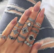 Load image into Gallery viewer, Bohemian Style Bague E-Girl Ring Sets - 10