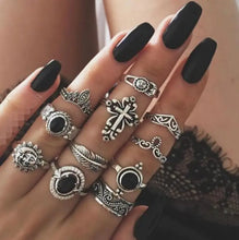 Load image into Gallery viewer, Bohemian Style Bague E-Girl Ring Sets - 12