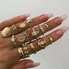 Load image into Gallery viewer, Bohemian Style Bague E-Girl Ring Sets - 18