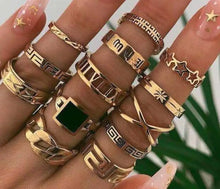 Load image into Gallery viewer, Bohemian Style Bague E-Girl Ring Sets - 19