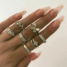Load image into Gallery viewer, Bohemian Style Bague E-Girl Ring Sets - 24