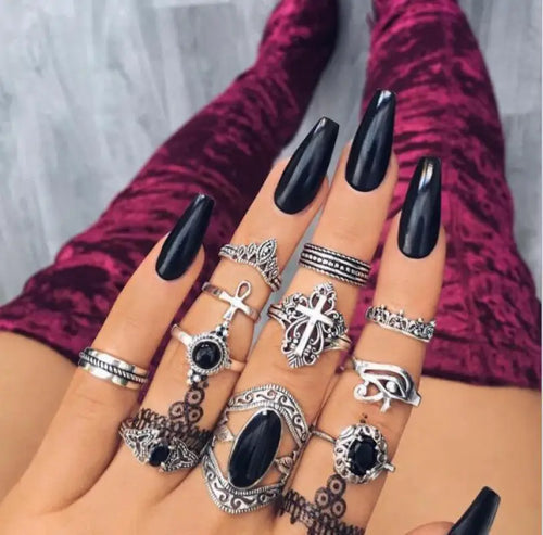 Bohemian Style Bague E-Girl Ring Sets