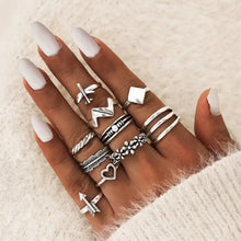 Load image into Gallery viewer, Bohemian Style Bague E-Girl Ring Sets - 36