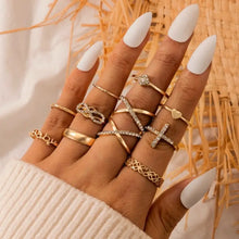 Load image into Gallery viewer, Bohemian Style Bague E-Girl Ring Sets - 49