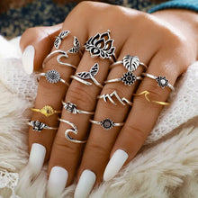 Load image into Gallery viewer, Boho Anillos Aesthetic Ring Set - 5 - Jewelry