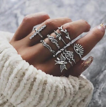Load image into Gallery viewer, Boho Anillos Aesthetic Ring Set - 9 - Jewelry