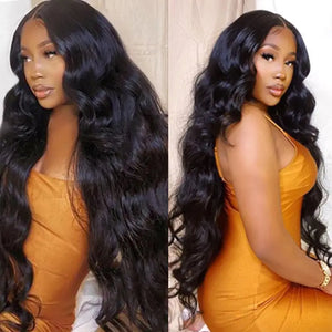 Brazilian Lace Front Pre-plucked Deep Wave Human Wig