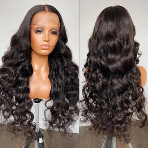 Brazilian Lace Front Pre-plucked Deep Wave Human Wig