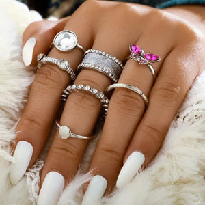 Butterfly Bohemian Style Ring Sets - 12 - Jewelry