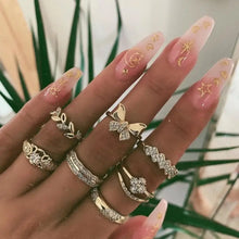 Load image into Gallery viewer, Butterfly Bohemian Style Ring Sets - 8 - Jewelry