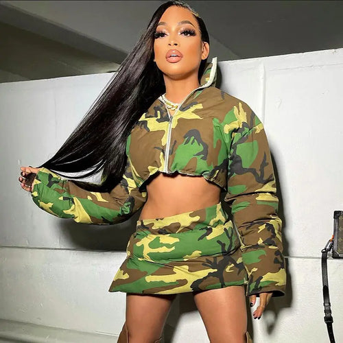 Camouflage Streetwear Two Piece Set - two piece