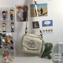 Load image into Gallery viewer, Canvas Printed Cute Envelope Cartoon Shoulder Bag - dull