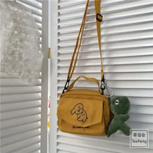 Load image into Gallery viewer, Canvas Printed Cute Envelope Cartoon Shoulder Bag - dull