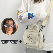 Load image into Gallery viewer, Canvas Printed Cute Envelope Cartoon Shoulder Bag
