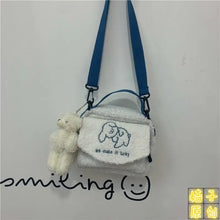 Load image into Gallery viewer, Canvas Printed Cute Envelope Cartoon Shoulder Bag - White